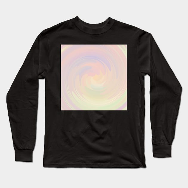 Underwater Swirl Of Soft Seasonal Colors Long Sleeve T-Shirt by Peaceful Space AS